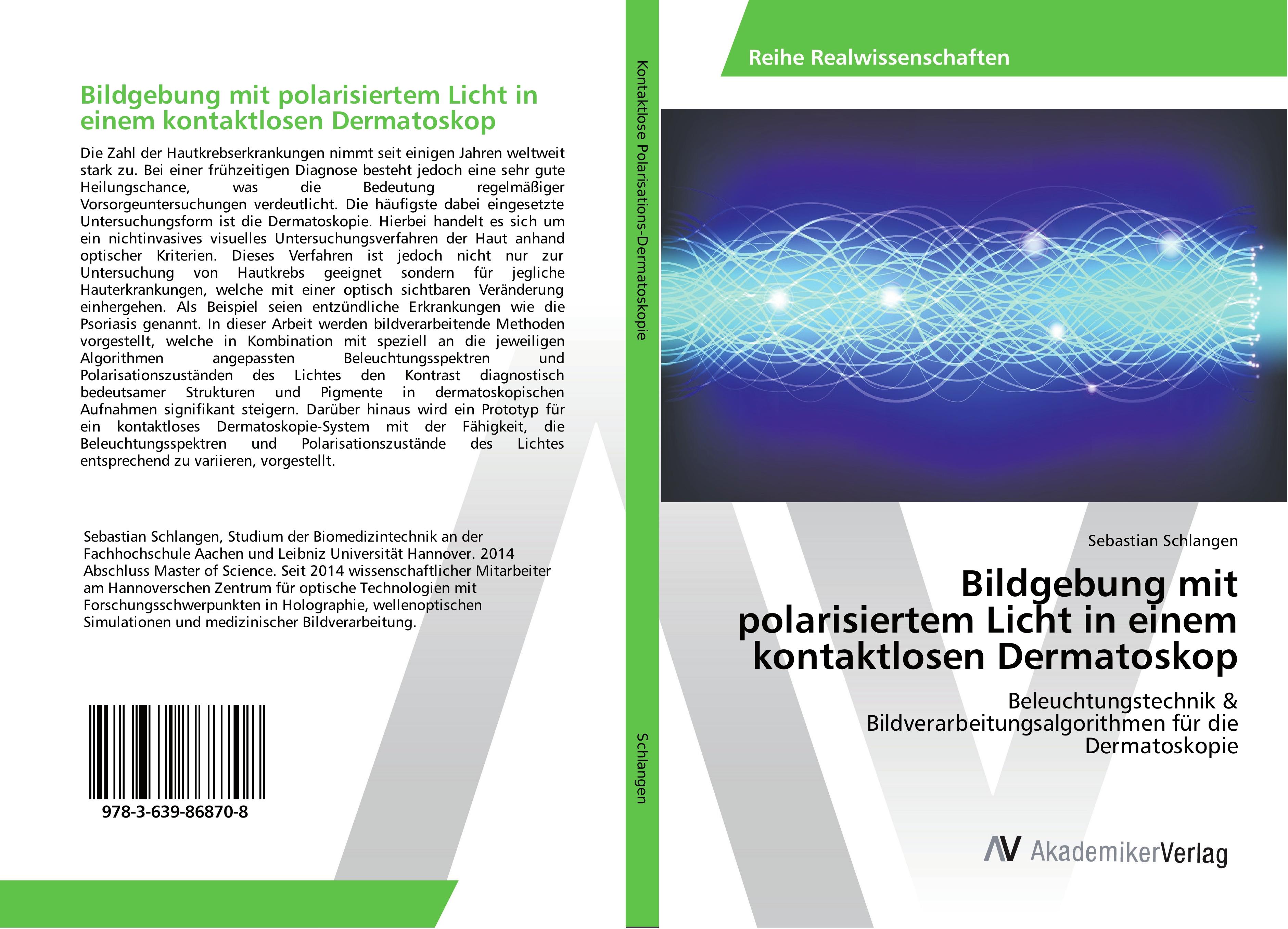 Bildgebung mit polarisiertem Licht in einem kontaktlosen Dermatoskop