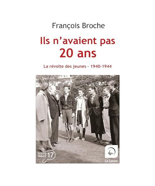 Ils n'avaient pas 20 ans: La révolte des jeunes, 1940-1944