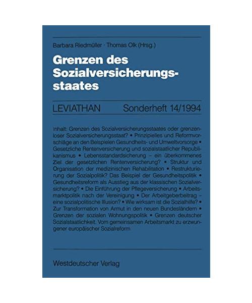 Grenzen des Sozialversicherungsstaates