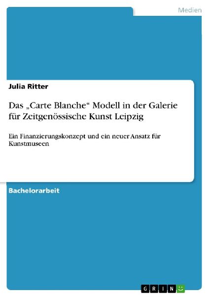 Das "Carte Blanche" Modell in der  Galerie für Zeitgenössische Kunst Leipzig