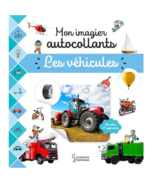 Mon imagier autocollants - Les véhicules