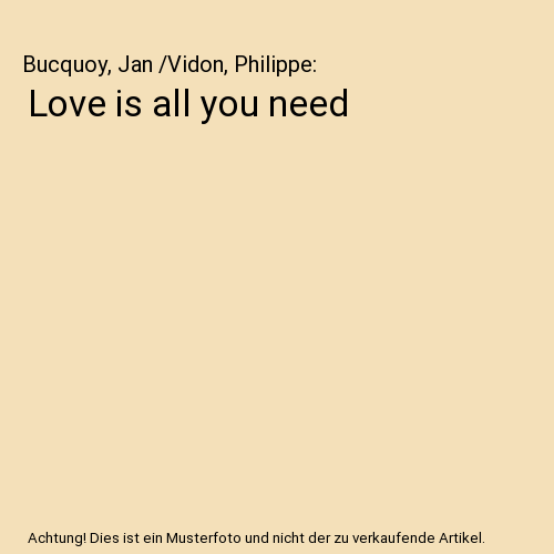 Love is all you need