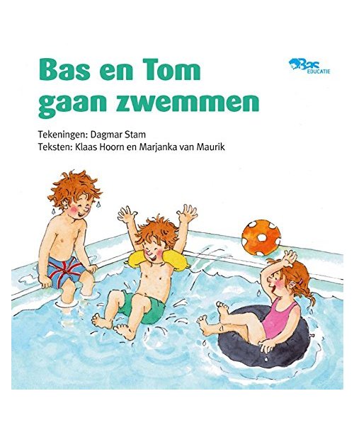 Bas en Tom gaan zwemmen