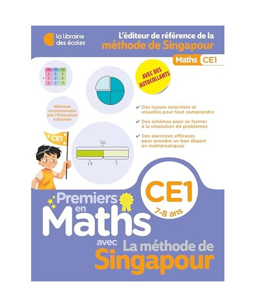 Premiers en maths - Méthode de Singapour CE1