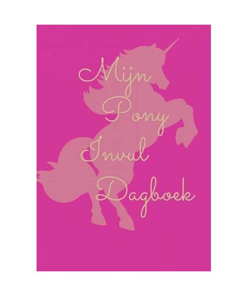 Mijn pony invul dagboek roze: Pony dagboek