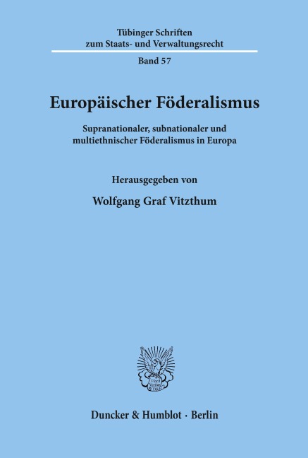 Europäischer Föderalismus.
