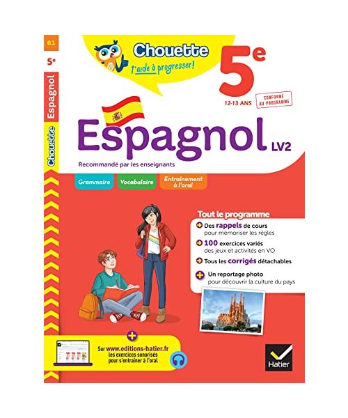 Espagnol 5e LV2: cahier de révision et d'entraînement
