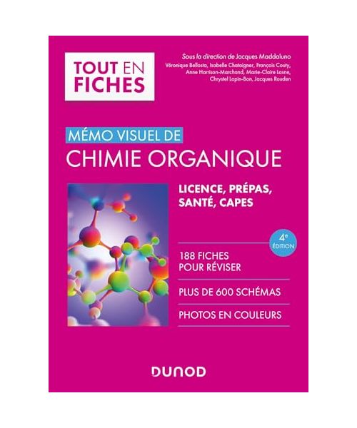 Mémo visuel de chimie organique - 4e éd.