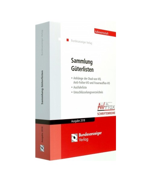 Sammlung Güterlisten - Ausgabe 2018