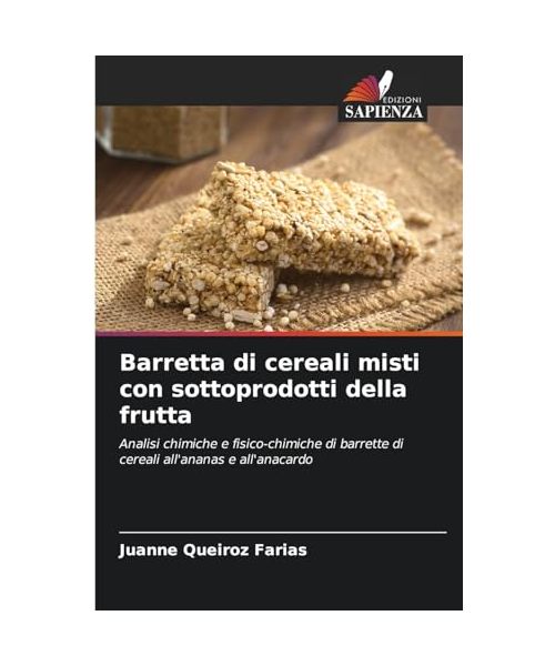 Barretta di cereali misti con sottoprodotti della frutta