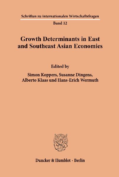 Growth Determinants in East and Southeast Asian Economies.