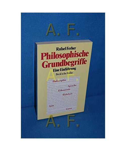 Philosophische Grundbegriffe. Eine Einführung.