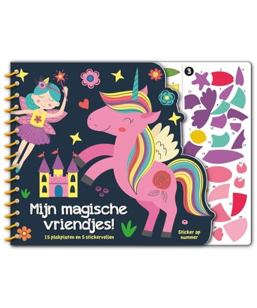 Stickeren op nummer - Magische vrienden: Voor urenlang plakplezier