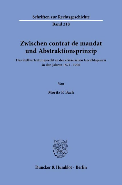 Zwischen contrat de mandat und Abstraktionsprinzip.