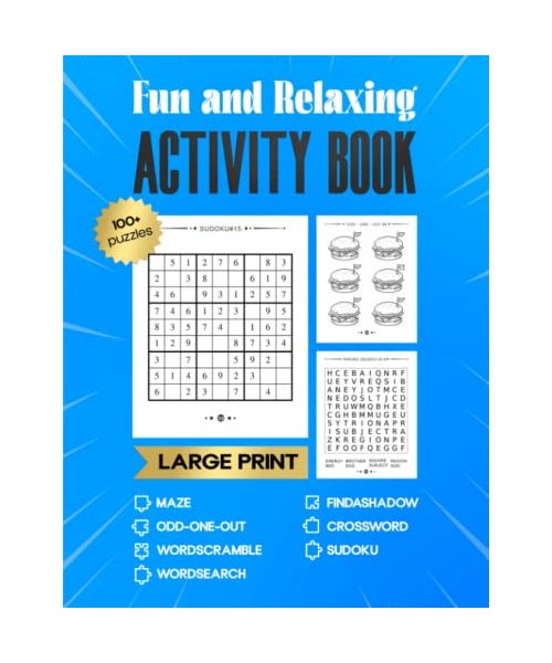 FUN AND RELAXING ACTIVITY BOOK