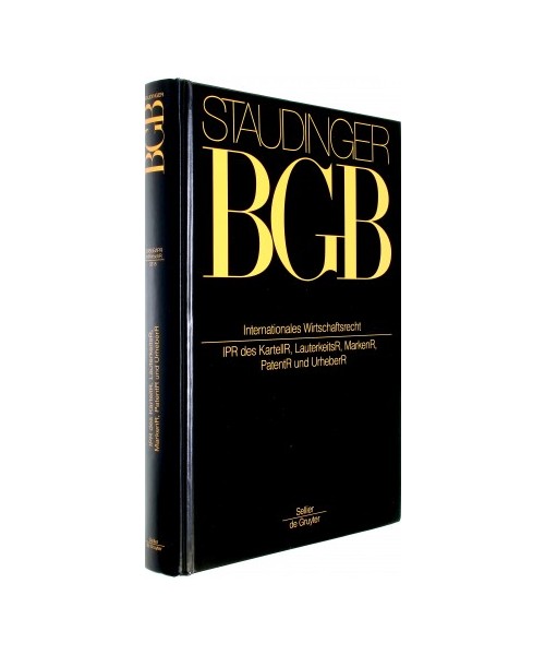 BGB Internationales Wirtschaftsrecht. (IPR des Kartell-, Lauterkeits-, Marken-, Patent- und Urheberrechts)