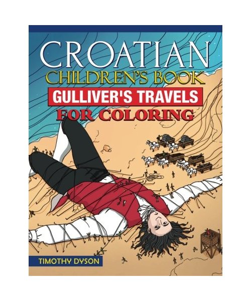 Croatian Children's Book: Gulliver’s Travels for Coloring