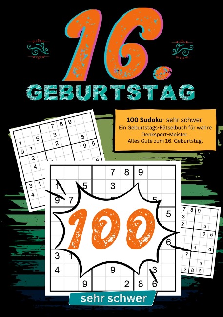 16. Geburtstag- Sudoku Geschenkbuch