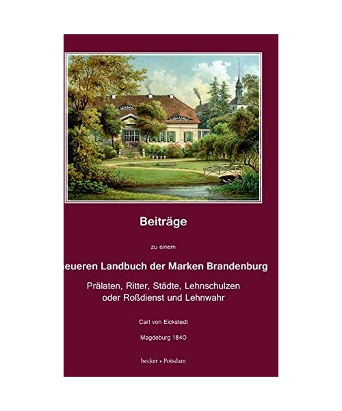 Beiträge zu einem neueren Landbuch der Marken Brandenburg