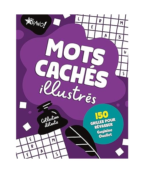 Détente - Mots cachés illustrés: 150 grilles pour rêvasser