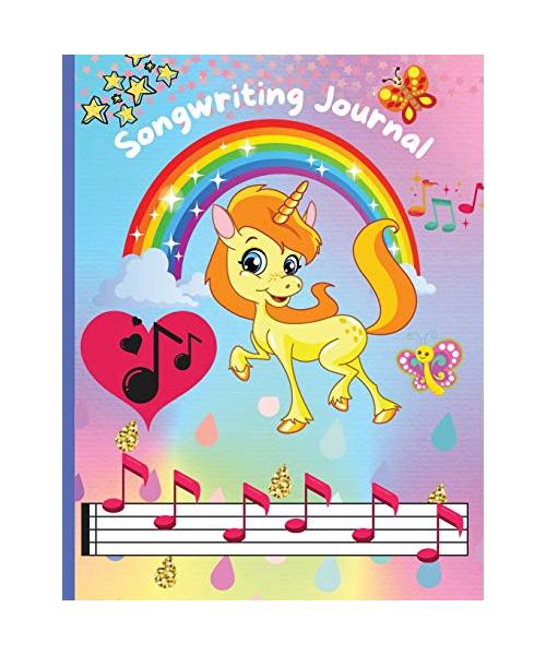 Songwriting Journal: Cute Song Writing Journals For Kids Blank Sheet Music Notebook and Lyric Notebook for Girls and Music Lovers - Music C