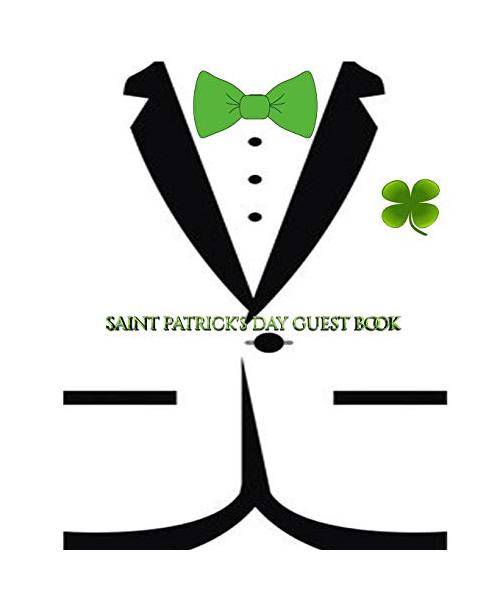 St Patrick"s  day themed  blank  Guest Book
