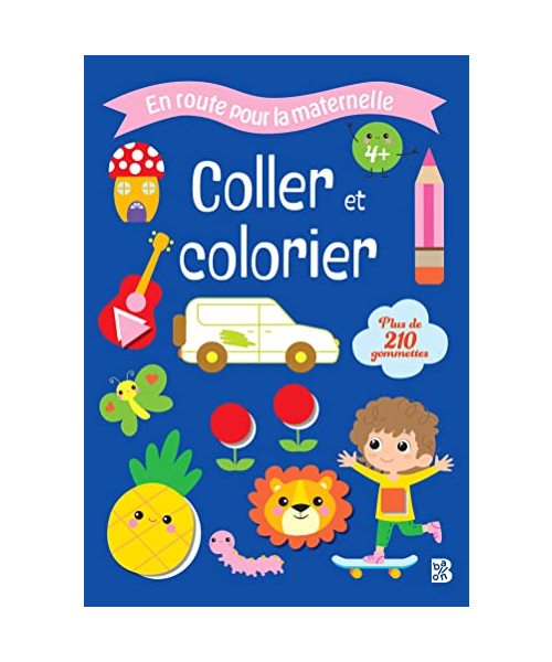 ERPM: Coller et colorier 4+: Plus de 210 gommettes (En route pour la maternelle, 1)