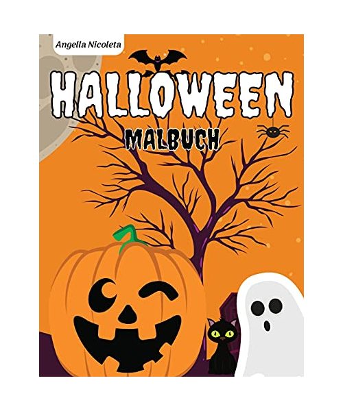 Halloween Malbuch: für Kinder von 4-8 Jahren - Niedliches Halloween-Malbuch für Kinder
