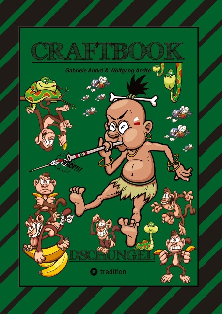 CRAFTBOOK - 150 SEITEN SPECIAL EDITION - TOLLE MOTIVE - BONUS SPIEL - MONKEY JUMP - RÄTSEL  - AMAZONAS REGENWALD