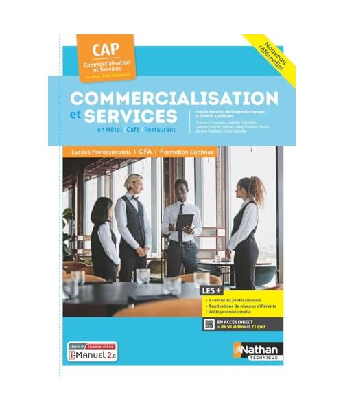 Commercialisation et services CAP CS HCR - 2024 - Pochette - élève - + iManuel