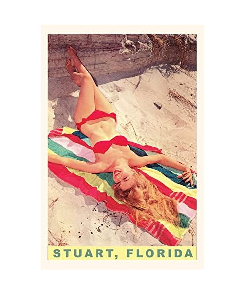 Vintage Journal Smiling Bathing Beauty, Stuart, Florida