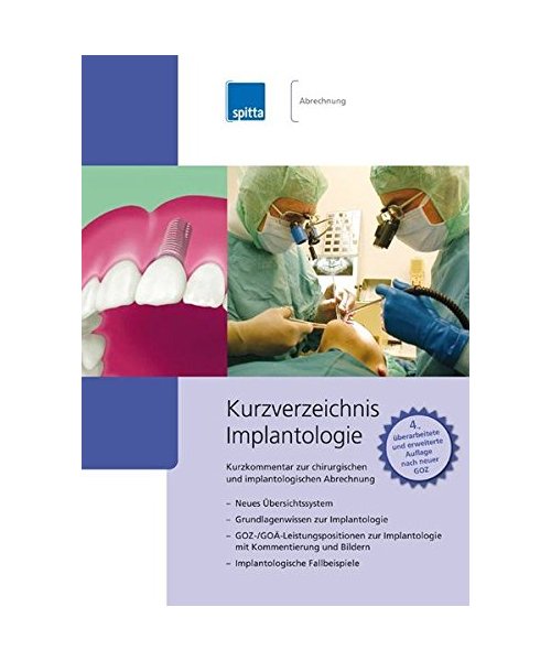 Kurzverzeichnis Implantologie