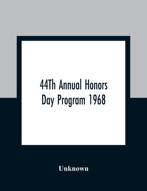 44Th Annual Honors Day Program 1968