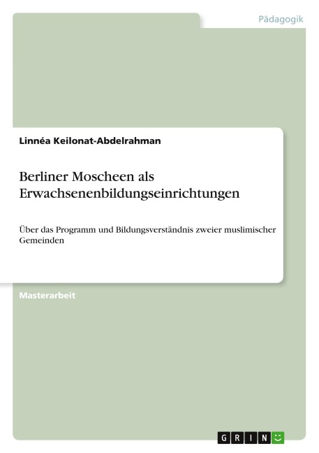 Berliner Moscheen als Erwachsenenbildungseinrichtungen