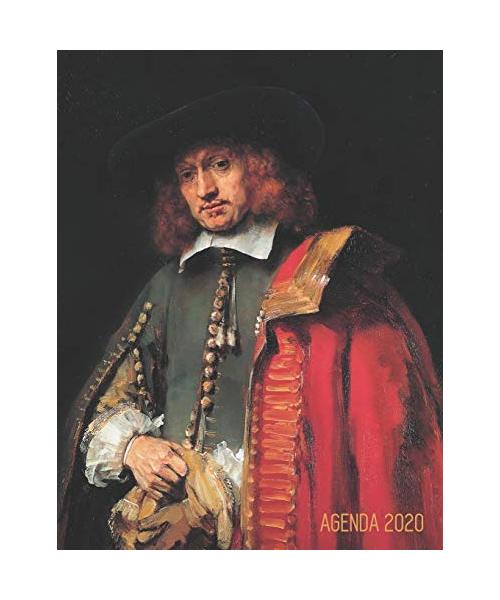 Rembrandt Planificateur Annuel 2020: Portrait de Jan Six | Janvier à Décembre 2020 | Peintre Néerlandais | Agenda Mensuel avec Espaces pour Notes