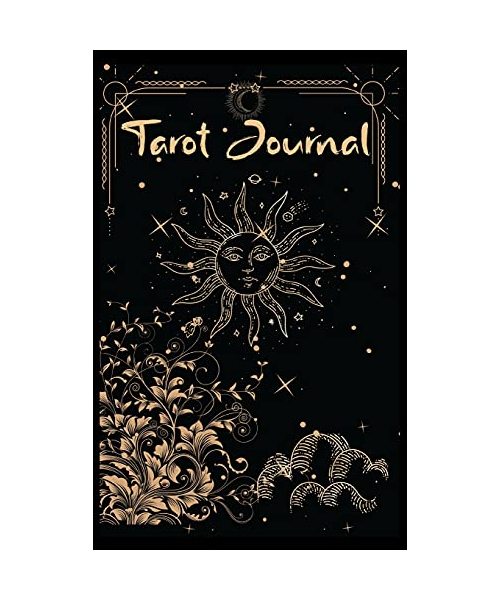 Tarot Journal: Amazing Tarot Diary for Recording And Interpreting ReadingsTrack your 3 card draw, Reading Tracker and Notebook, Sun and Moon Tarot Card Journal,100 pages 6x9 in