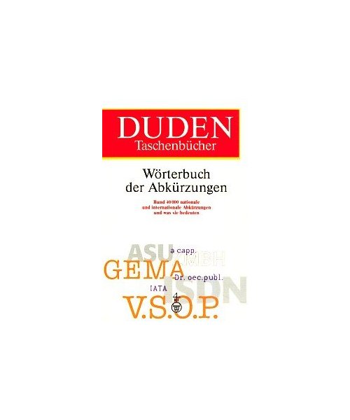 Wörterbuch der Abkürzungen.