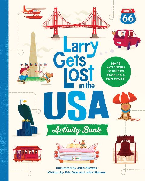 Larry Gets Lost in the USA Activity Book (with Stickers!)