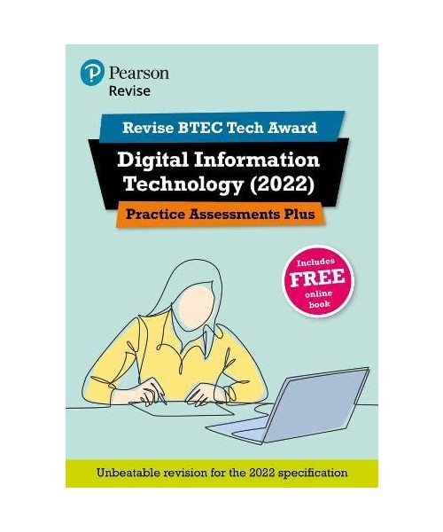 Pearson REVISE BTEC 2022 Tech Award Digital Information Technology Practice Assessments Plus - for 2026, 2027 exams