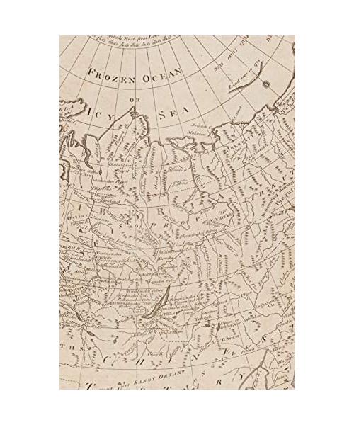 Russian Empire 4x6 Vintage Map Field Journal / Field Notebook / Field Book / Memo Book / Pocket Notebook (50 pages/25 sheets)