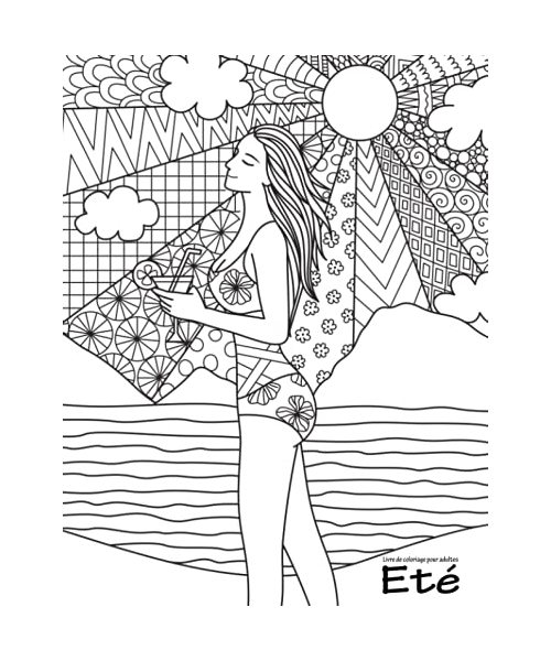 Livre de coloriage pour adultes Été 1