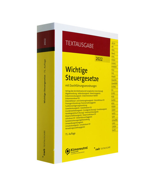 Wichtige Steuergesetze