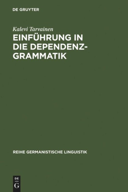 Einführung in die Dependenzgrammatik