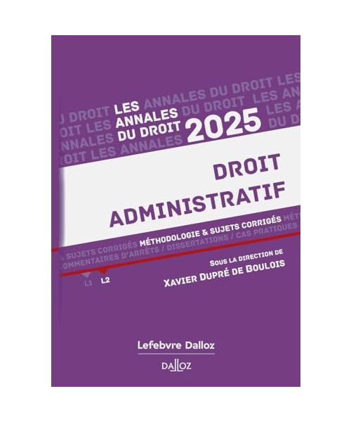 Annales Droit administratif 2025