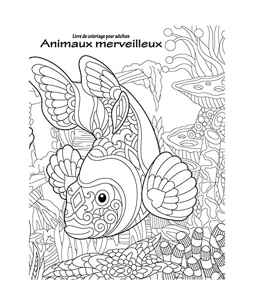 Livre de coloriage pour adultes Animaux merveilleux 1, 2 & 3