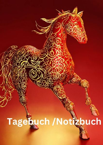 Tagebuch / Notizbuch   Chinesische Tierkreis Pferd