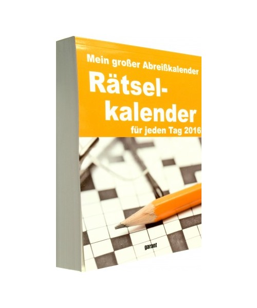 Rätselkalender 2016 Abreißkalender