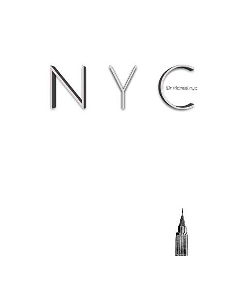 NYC   iconic  chrysler  building  white $ir Michael designer  blank journal limited edition