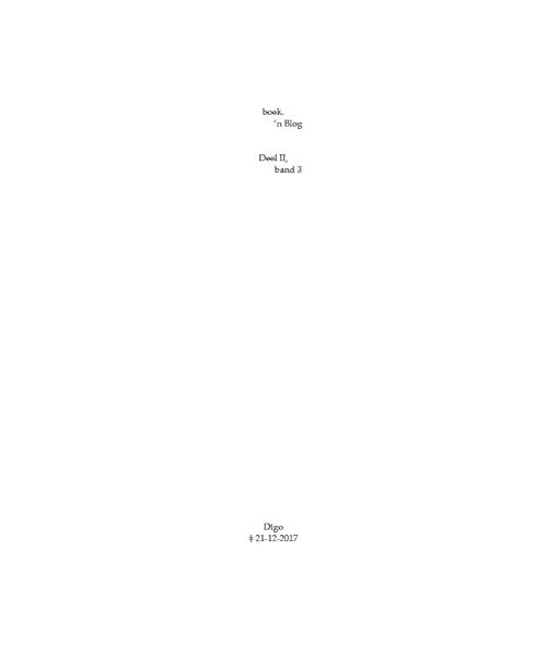 boek.-’n Blog, deel II, band 3: Geen gesprek (boek.-’n Blog, deel II, 3)
