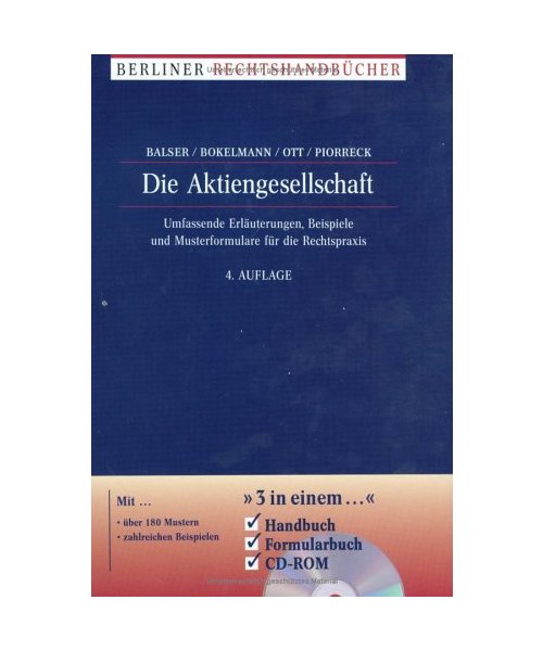Die Aktiengesellschaft. Mit CD-ROM.